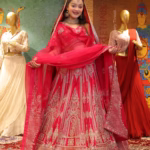 Lehenga with Moti, Dabka, Sequins, and Stone Handwork