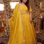 Designer Lehenga in Shimmer Tissue Fabric