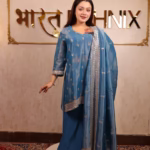 4-Piece Kurta Set with Palazzo & Dupatta