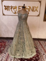 Designer Gown in Net Fabric - Image 4