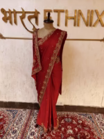 Designer Handmade Saree Katrina Kaif Inspired - Image 3