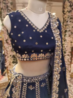 Handmade Mirror Work Lehenga - Image 3
