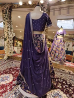 Designer Lehenga in Crepe Fabric - Image 5