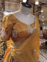 Designer Yellow Lehenga in Shimmer Tissue Fabric - Image 2
