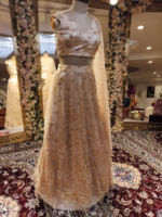 Party Wear Designer Lehenga in Net Fabric - Image 3