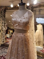 Party Wear Designer Lehenga in Net Fabric - Image 4