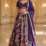 Designer Lehenga in Crepe Fabric