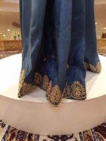 Hand Embroidered Uppada Silk Saree - Image 4
