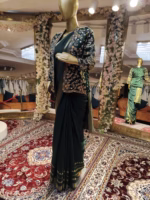 Uppada Satin Silk Saree with Jacket - Image 3