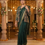 Uppada Satin Silk Saree with Jacket