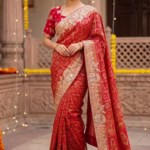Designer Banarasi Saree - Red