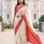 Patola Saree in Shimmer Tissue Fabric with Gota Patti Work